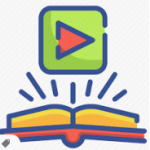 icon with book and arrow